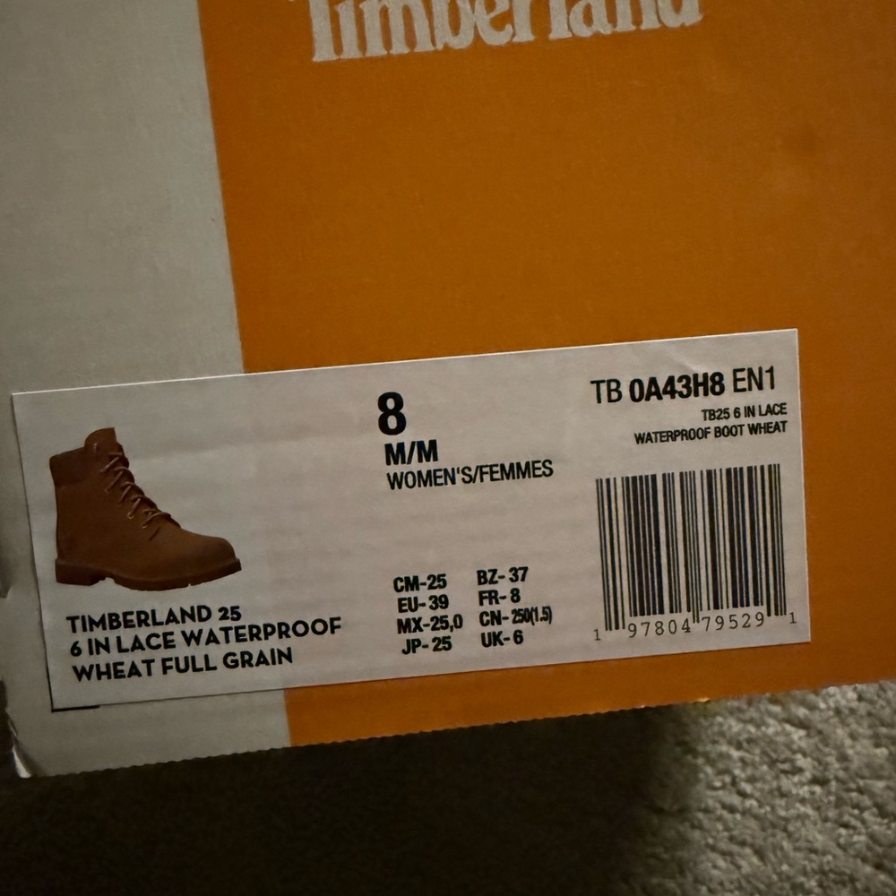 Timberland Women’s 25 6in Lace Waterproof Boots - Picture 3 of 7
